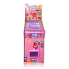 Mini máquina de jogo de madeira do pinball tabela azul/rosa de cor na fichas