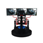 3 telas elétricas da máquina de jogo 9d das corridas de carros do simulador do movimento do Dof Vr 3