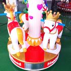 Cavalo do carrossel da infância feliz da máquina da arcada de 3 crianças do carrossel dos jogadores mini