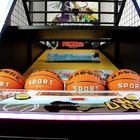 Máquina de jogo de arcada eletrônica do basquetebol do divertimento interno a fichas