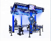 Cor preta/azul da plataforma grande da realidade virtual do caminhante 9D do espaço do parque temático VR