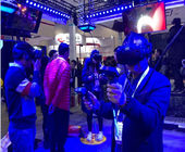 Cor preta/azul da plataforma grande da realidade virtual do caminhante 9D do espaço do parque temático VR