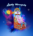 Loteria afortunada do monopólio que vende a máquina de jogo para o supermercado/teatro