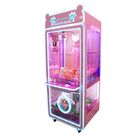 Máquina cor-de-rosa do guindaste do brinquedo do presente com metal/moderação do material de vidro