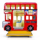 Máquina de jogo engraçada do passeio do Kiddie do ônibus de Londres para o shopping
