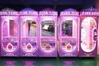 Data cor-de-rosa Arcade Coin Operated Claw Toy Crane Machine