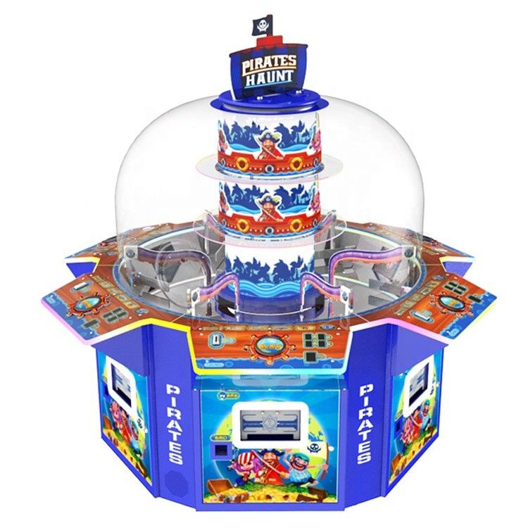 Os piratas assombram a máquina de jogo premiada da máquina de venda automática do presente de 6 doces/doces do divertimento