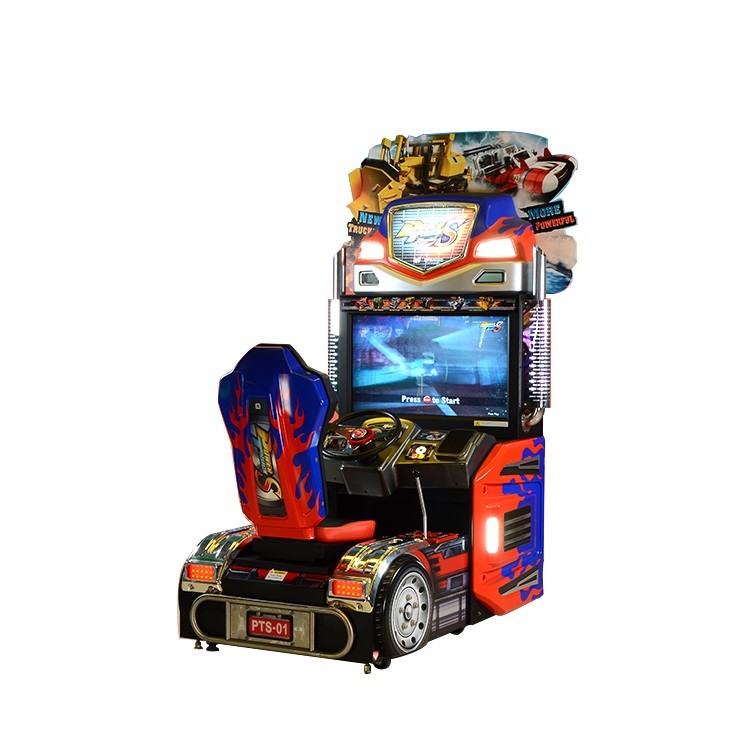 Máquina de jogo a fichas das corridas de carros eretas para o shopping