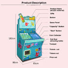 Máquina de pinball eletrônica azul/do rosa brinquedos engraçados, máquina de pinball rochosa de jogo
